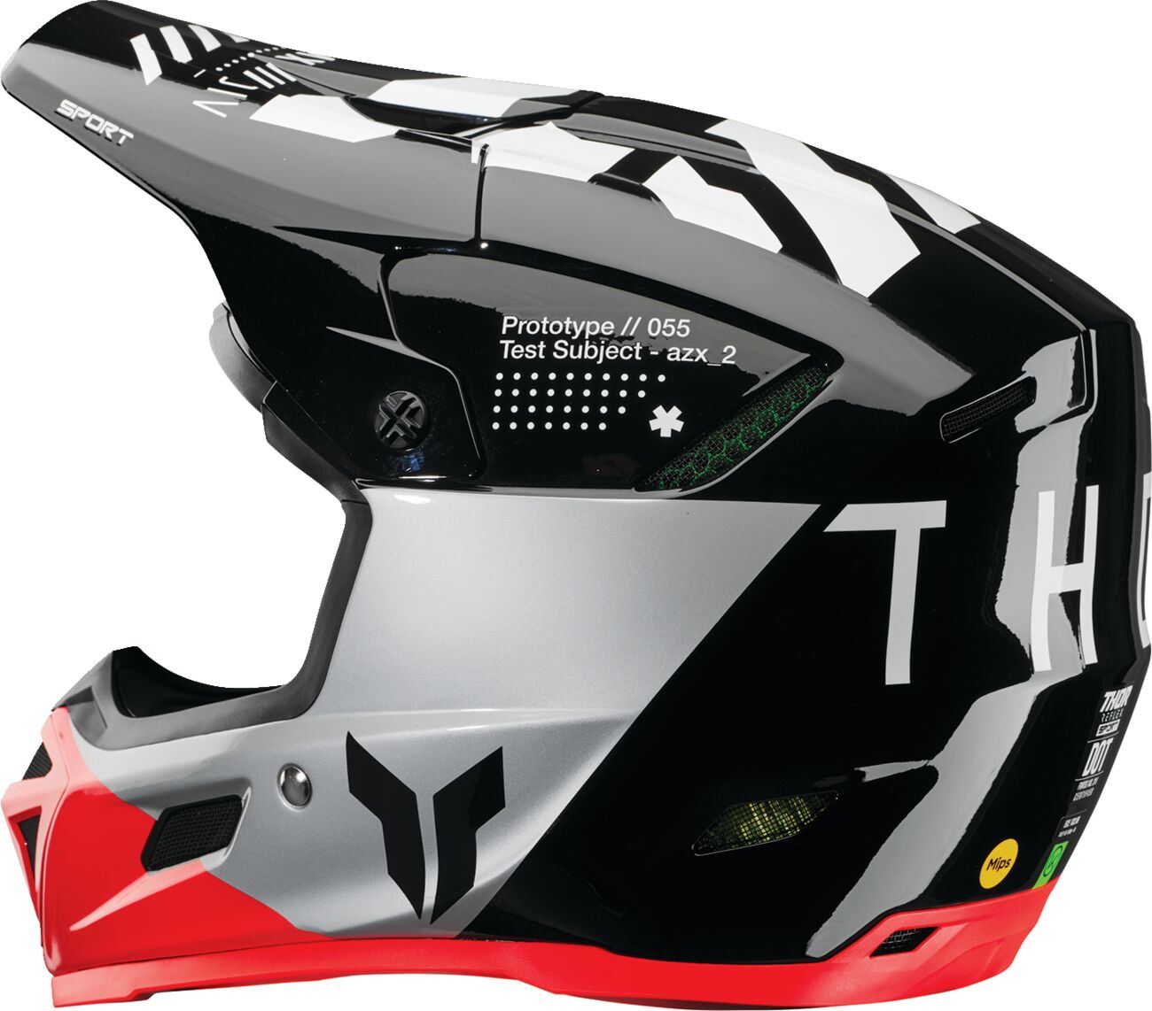 THOR Reflex Sport Strike MIPS® Helmet BLACK/RD 2025 Model