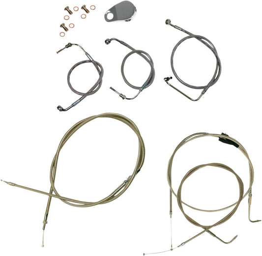 LA Choppers Handlebar Cable/Brake Line Kit For Harley FLHR 96-07 LA-8006KT-13