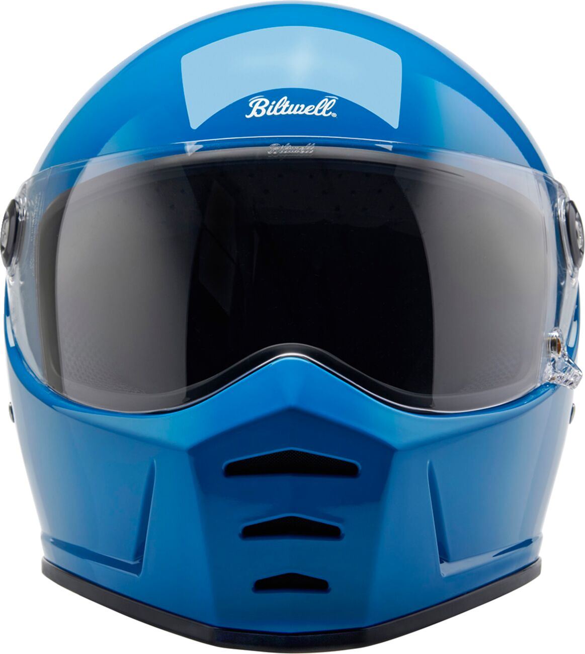 BILTWELL Lane Splitter Blue Motorcycle Helmet
