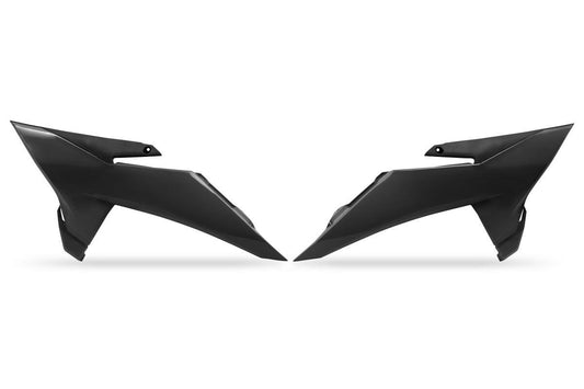 UFO Radiator Covers For KTM SX 85 2025-2026 Black ABS Pre-Drilled KT05030#001