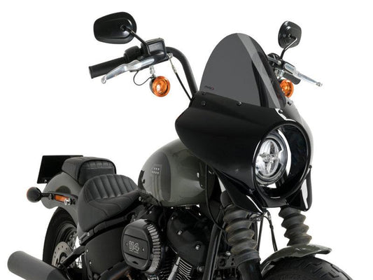 PUIG Mirage Touring Semifairing And Screen Dark Smoke for Harley Davidson Softail Street Bob FXBB 21-24 21332F