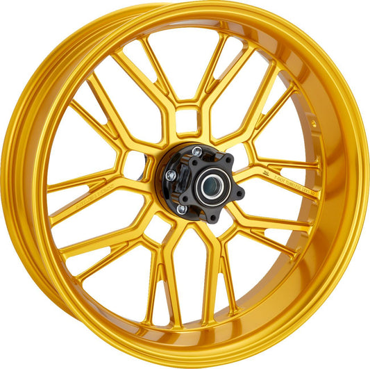 Arlen Ness Split-Spoke Rim 18"x5.5" Gold Anodized Aluminum Wheel 330-009