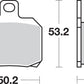 Sbs HF Street Ceramic Organic Brake Pads For Ducati Monster 937 1998-2025 730HF
