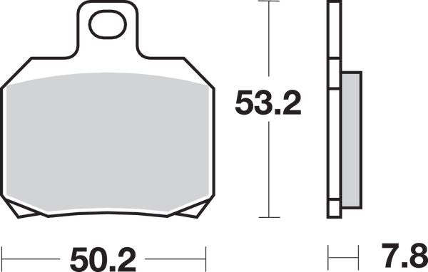Sbs HF Street Ceramic Organic Brake Pads For Ducati Monster 937 1998-2025 730HF