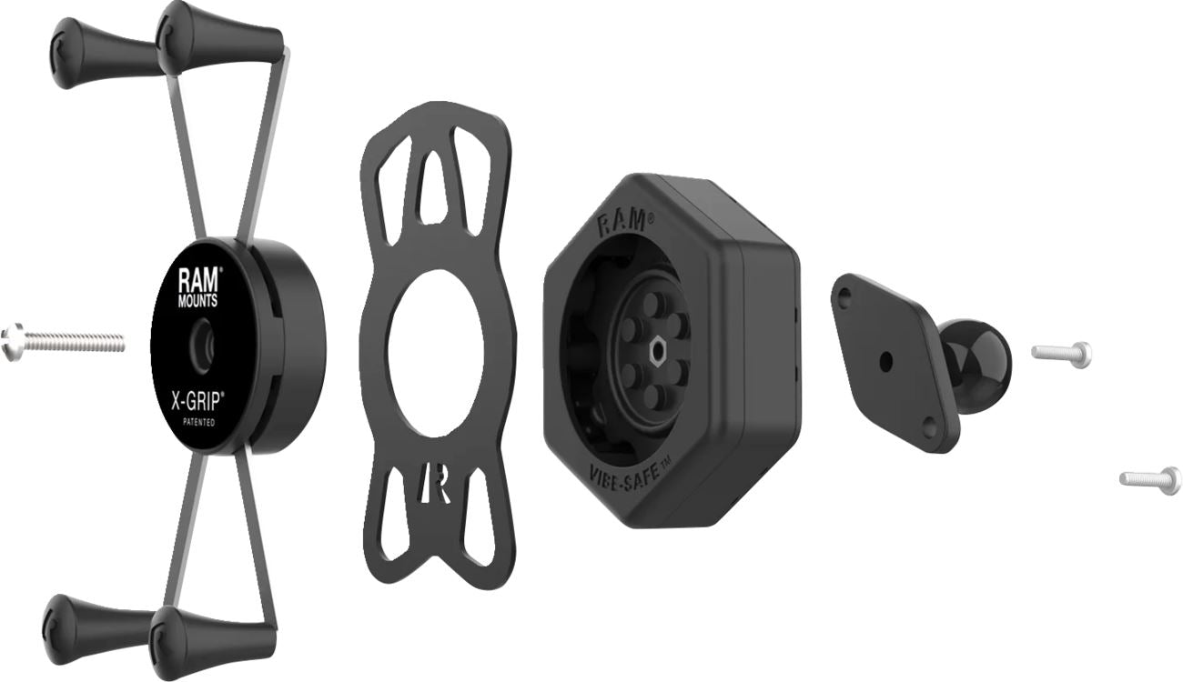 RAM MOUNTS KIT XGRIP WITH VIBE SAFE AND A RAM-HOL-UN10B-462