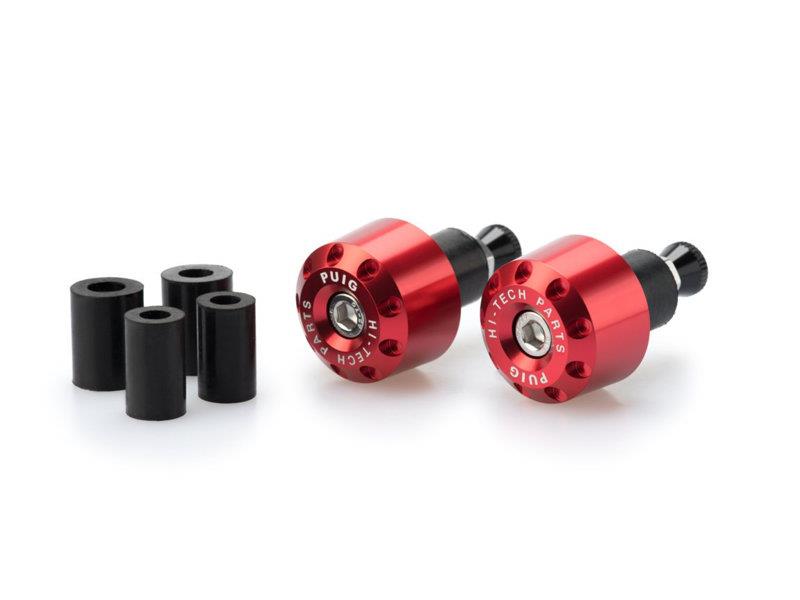 Puig Short Bar End Weights Red 9139P