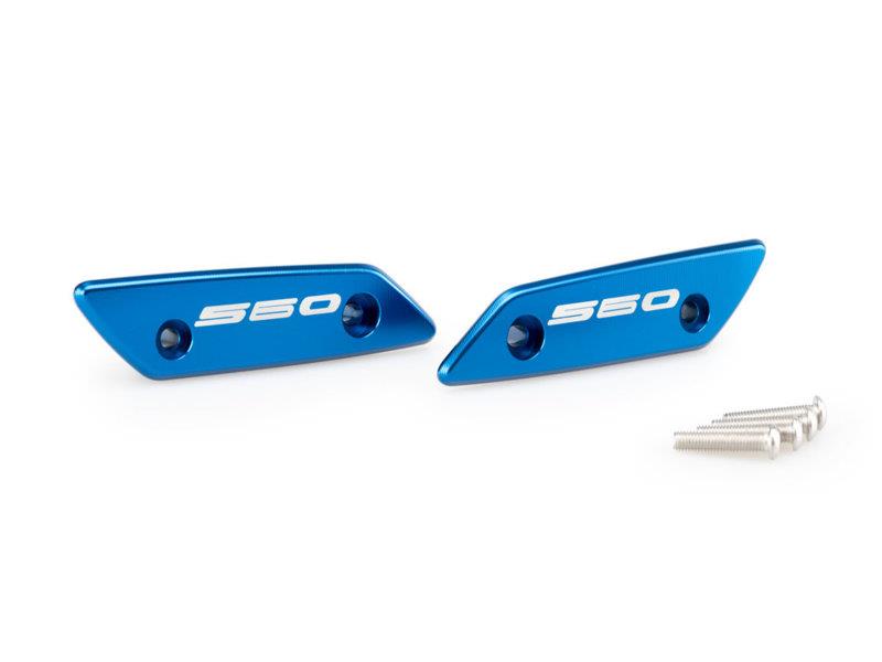 PUIG Mirror Screw Caps Blue for Yamaha TMax 560/Tech Max 22-25 21298A