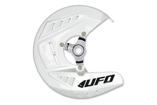 UFO Front Disc Covers For Yamaha YZ 450 F 2023-2025 White Plastic DC01015@041