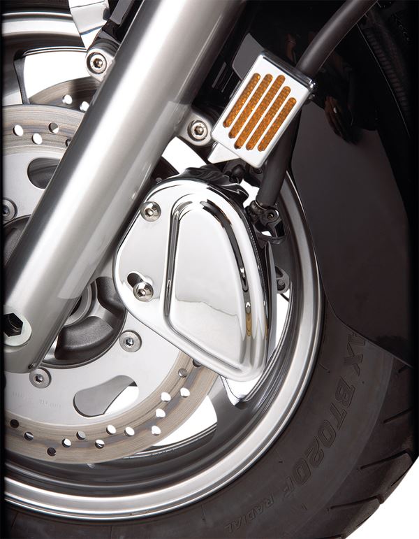 Show Chrome Stepped Front Caliper Cover For Kawasaki VN 1700 2004-2022 71-126