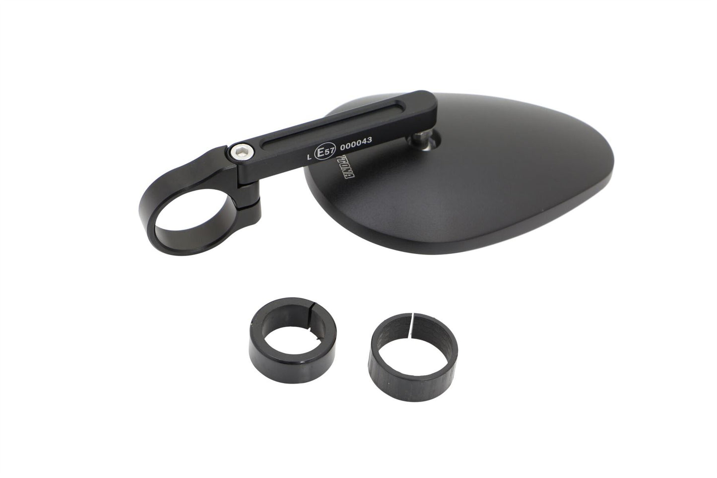 Daytona Bar End Mirror Black Handlebar Mount Teardrop Design 81073