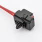 Daytona Mini Fuse Holder Set w/10A Fuse Black 24x30x24mm 2 Units 96231