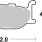 Sbs HF Street Ceramic Organic Brake Pads For Yamaha XVS 950 C 1991-2022 663HF