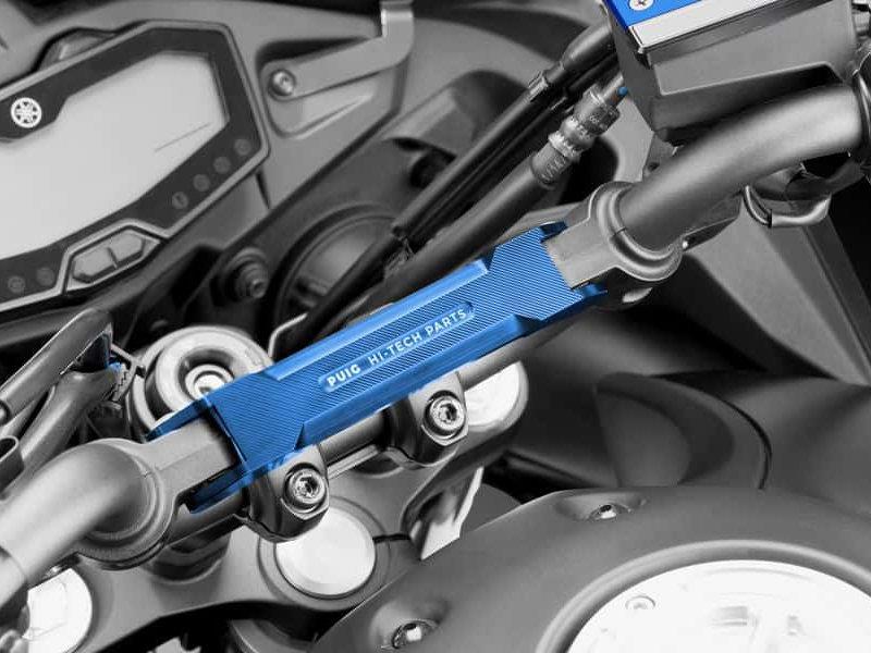 PUIG Handlebar Reinforcement Blue for Yamaha MT-07 Tracer/Tracer 700 16-18 9256A