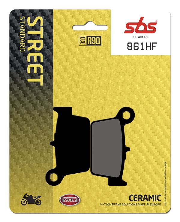 Sbs HF Street Ceramic Organic Brake Pads For Beta ALP 200 2006-2020 861HF