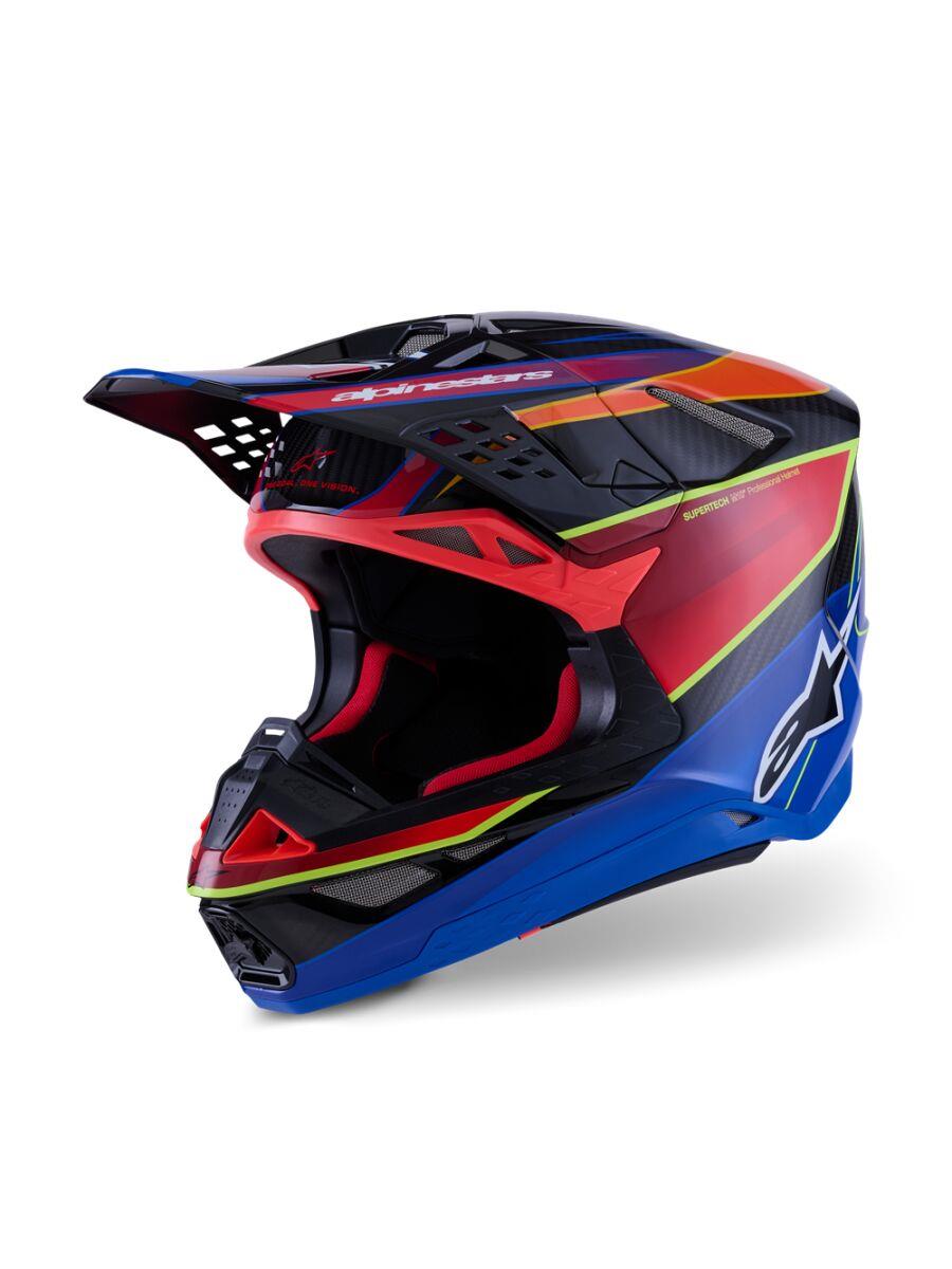 ALPINESTARS Supertech M10 Era MIPS® Helmet BLUE/RED/YL 2025 Model
