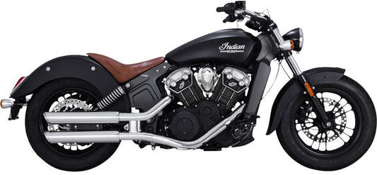 Vance & Hines Twin Slash 3" Slip-On Mufflers Chrome For HD Scout 60 15-24 18323