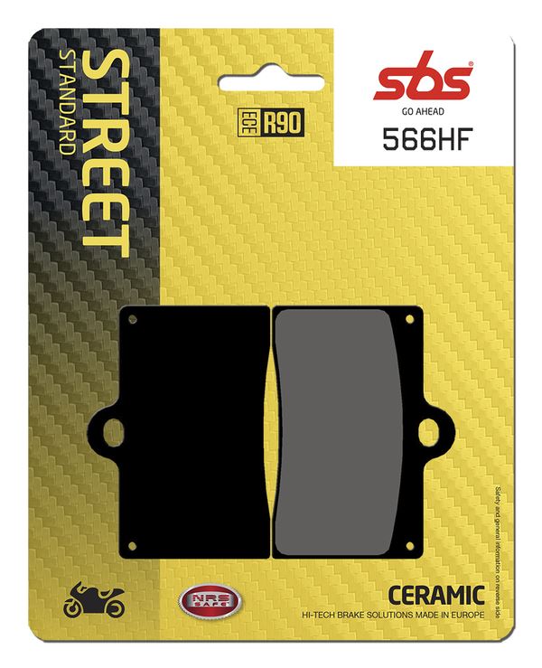 Sbs HF Street Organic Brake Pads For Ducati Streetfighter 848 1975-2021 566HF