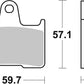 Sbs HF Street Ceramic Organic Brake Pads For Suzuki GSX 1400 2001-2007 765HF