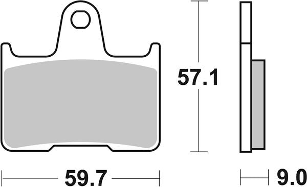 Sbs HF Street Ceramic Organic Brake Pads For Suzuki GSX 1400 2001-2007 765HF