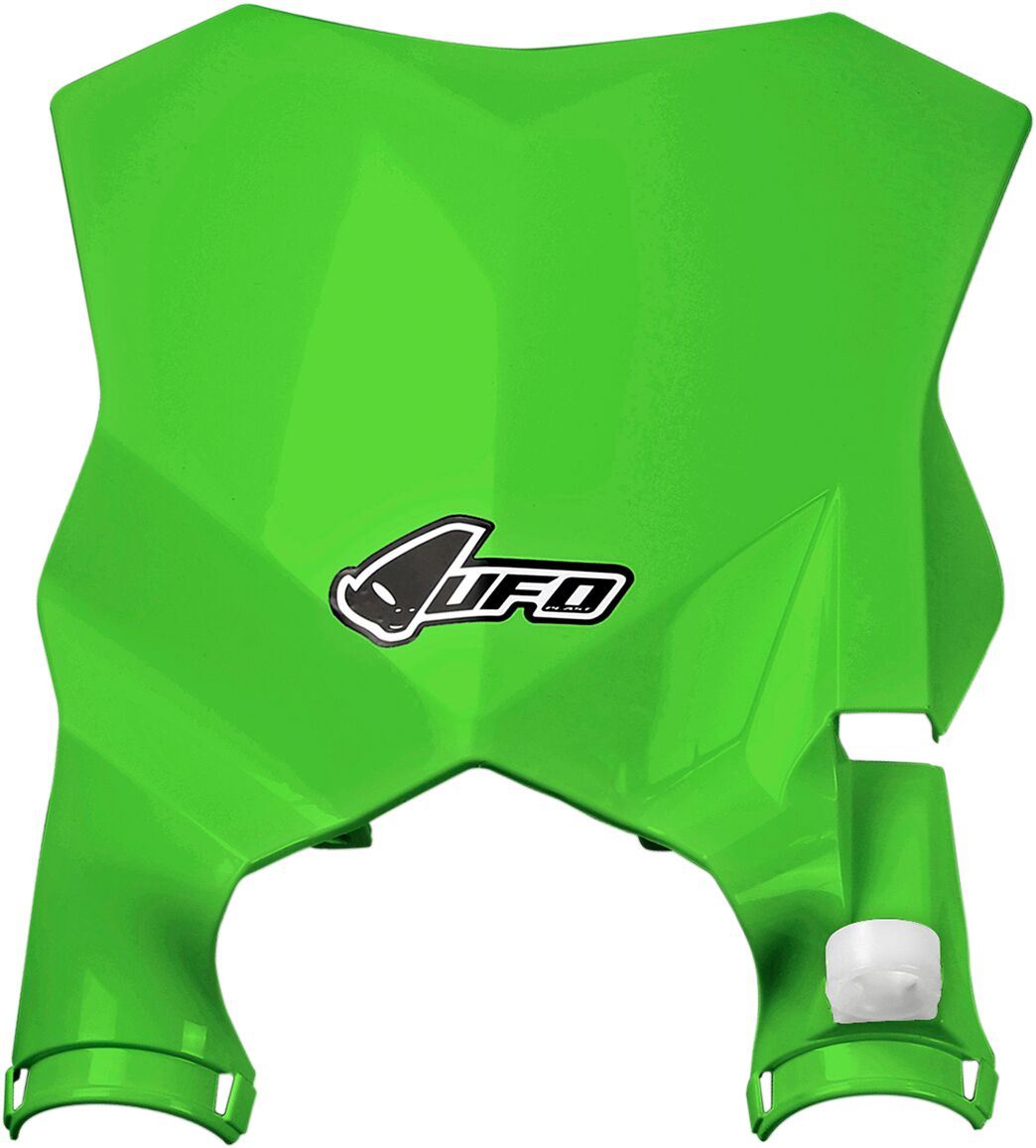 UFO STADIUM FRONT NUMBER PLATE KAWASAKI KXF250/450 KX-GREEN KA04746-026