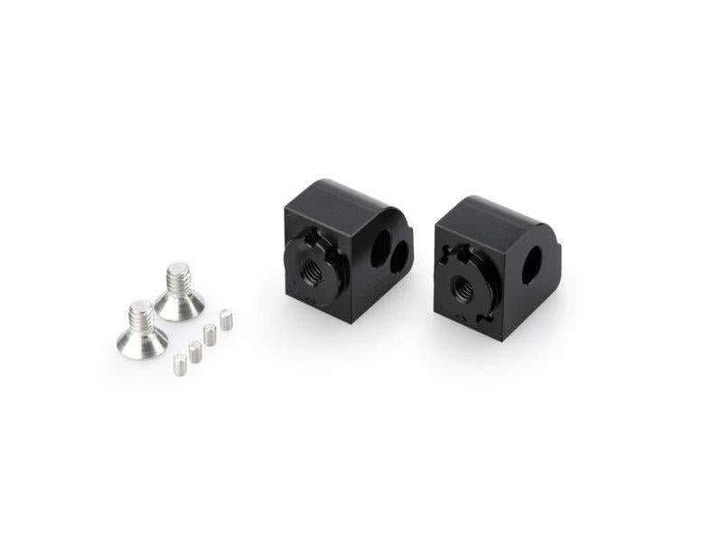 Puig Pillion Adjustable Footpeg Adaptors Black 5591P