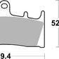 Sbs HF Street Ceramic Organic Brake Pads For Suzuki GSX 1300 R 1993-2007 686HF