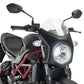 PUIG Retro Black Semi Fairing And Screen 195mm Clear for Suzuki SV 650 16-25 3169W