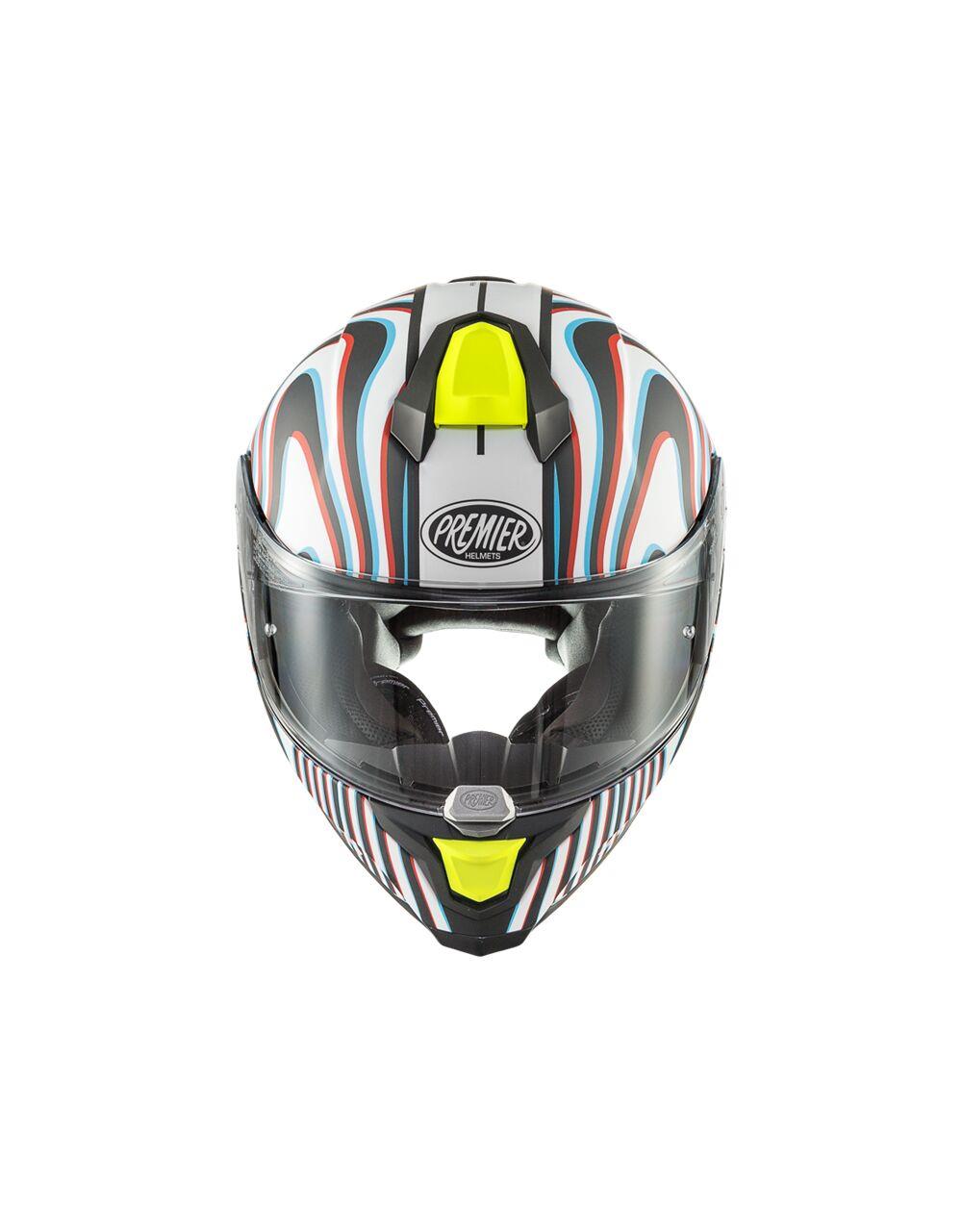 PREMIER HELMETS Hyper White Motorcycle Helmet
