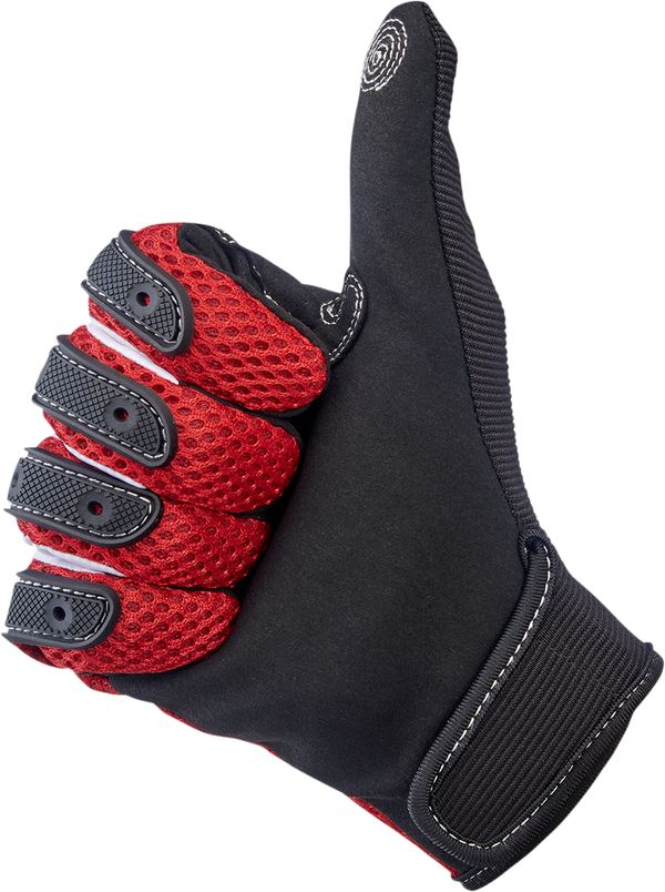 Biltwell Motorcycle Gloves Anza Red/Black