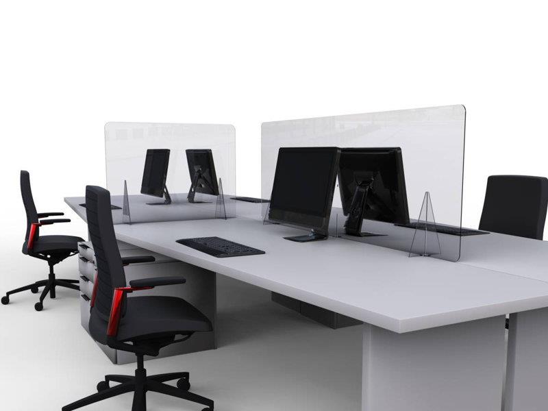 PUIG Desktop Protective Screens 870 x 780mm Clear Universal 20369W