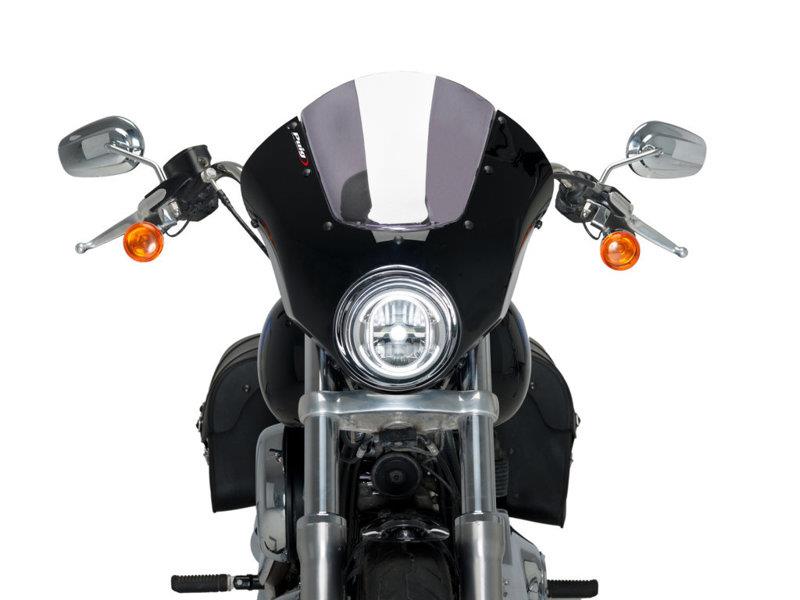 PUIG Dark Night Screen Dark Smoke for Harley Davidson Softail Low Rider FXLR 18-20 21096F