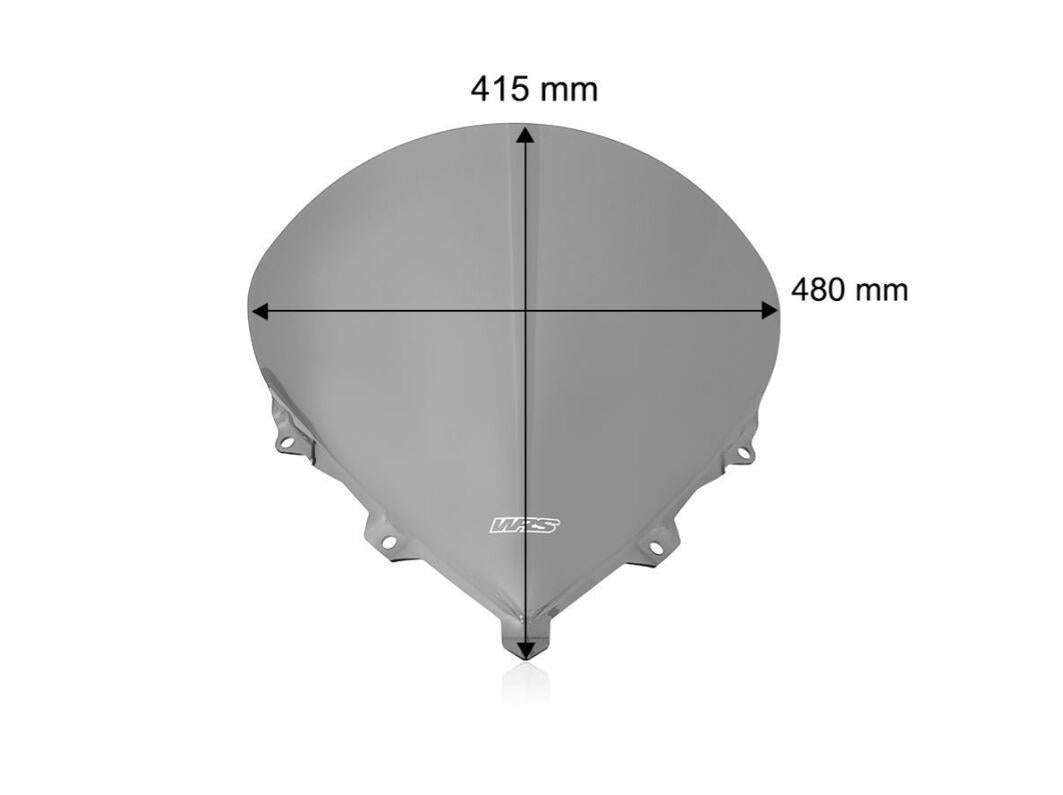 WRS Windscreen For BMW K 1300 S 2005-2016 Dark Smoke BM117FS