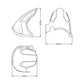PUIG Hugger Matt Black for Yamaha XT 1200 Z/ZE Super Tenere 14-20 3567J