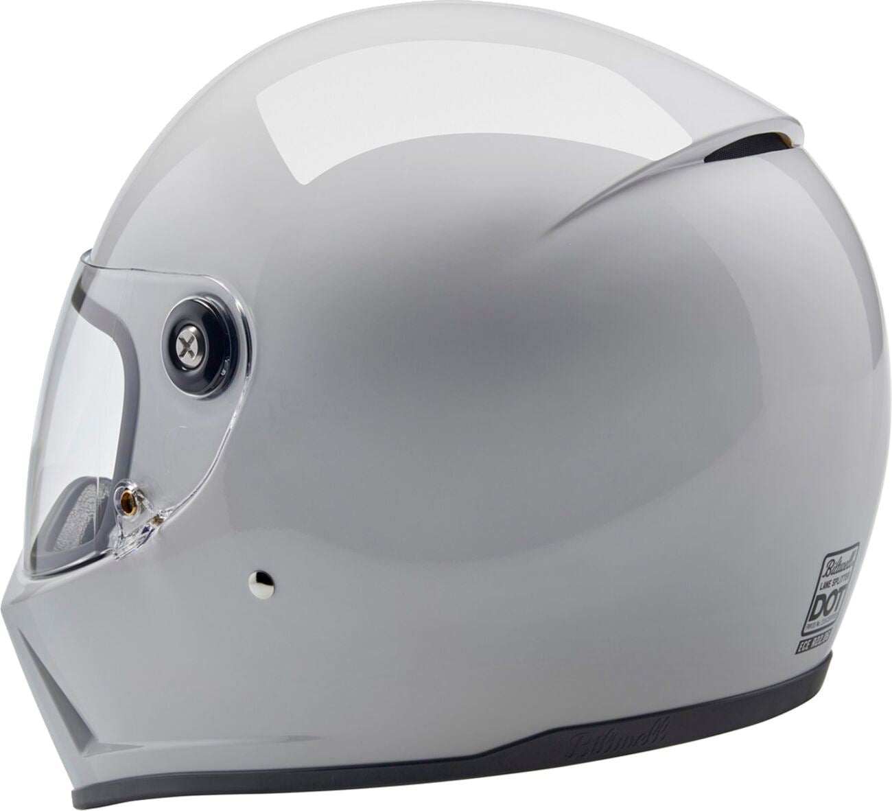 BILTWELL Lane Splitter White Motorcycle Helmet