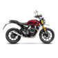 Leovince Muffler Gp One For Triumph Scrambler 400 X Chrome Stainless Steel 15132pe