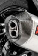 Akrapovic End Cap For Kawasaki KLZ 1000 ABS 2019-2024 Black Carbon V-EC332