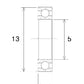 BLACK BEARING Bearing B5 5X13X4MM UB-695-B5