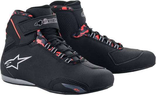 Alpinestars Sektor Waterproof Shoes Black Red White