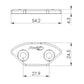 PUIG Mirror Screw Caps Black for Yamaha YZF R6 08-16 3857N