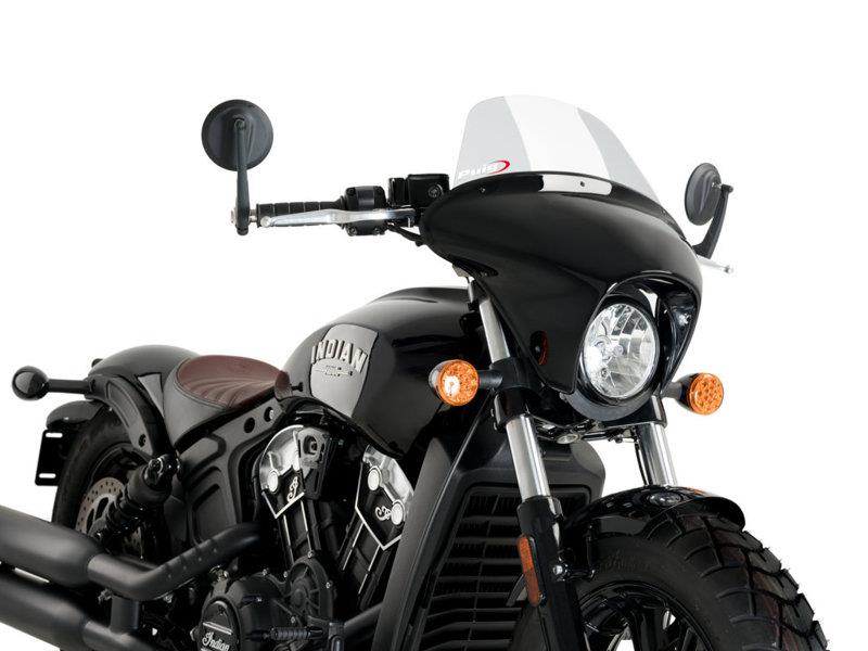 PUIG Batwing Touring Screen Clear for Indian Scout Bobber 18-25 21074W