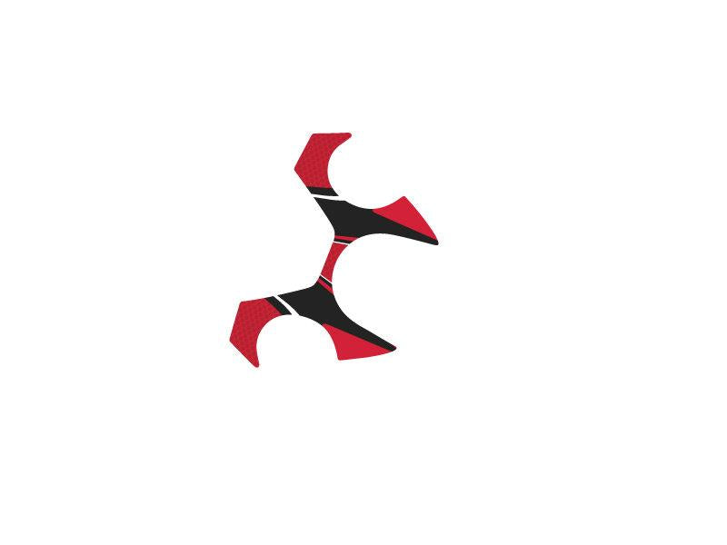 PUIG Radikal Yoke Protector Red for Yamaha XJ6/Diversion/F/SP 09-16 6910R