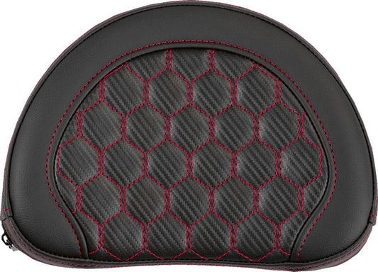 Saddlemen Contoured Sissy Bar Pad Black Red Saddlehyde 051319004
