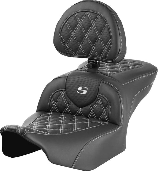 Saddlemen Roadsofa Seat With Backrest For HD FLTRXSE 1977 23-24 823-07-182B6