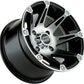 Moose Utility 387 Machined 12X7 4/136 4+3 Alloy Quad UTV Wheel