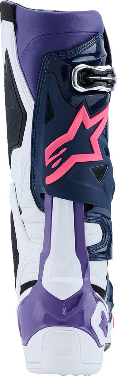 ALPINESTARS Tech 10 Boots WHT/VLT/NVY/PINK 2025 Model