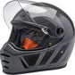BILTWELL Lane Splitter Gray Motorcycle Helmet