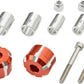 Daytona Handlebar End CNC Aluminum Anodized Orange Kit 14-19mm Fitment 81176