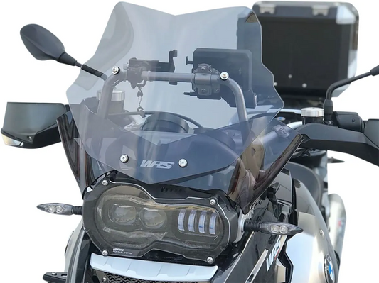 WRS Windscreen For BMW R 1200 GS 2004-2012 Smoke Rallye EVO 32cm BM033F-LED
