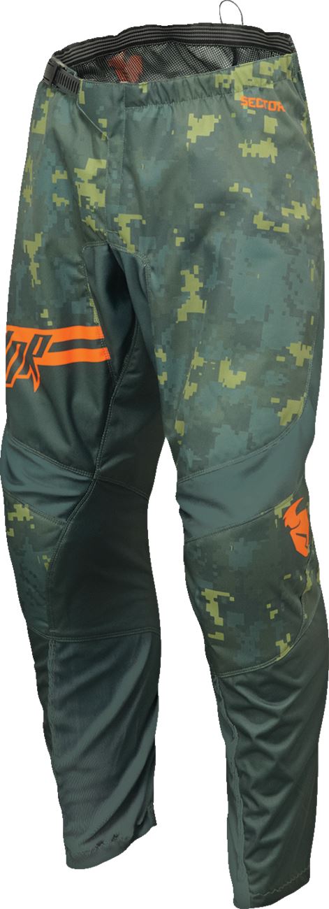 Thor Trousers Sector Youth Digi Green/Charcoal 24 Model