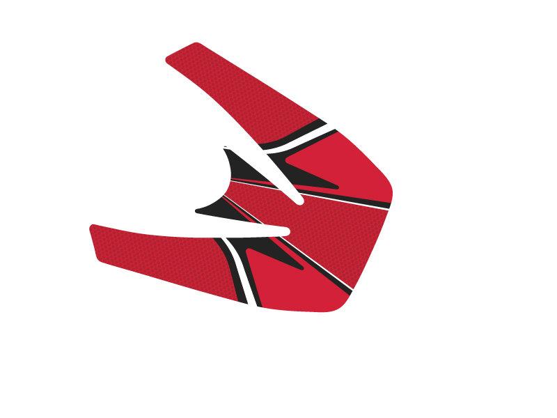 PUIG Radikal Yoke Protector Red for Aprilia Shiver 750 07-16 6987R